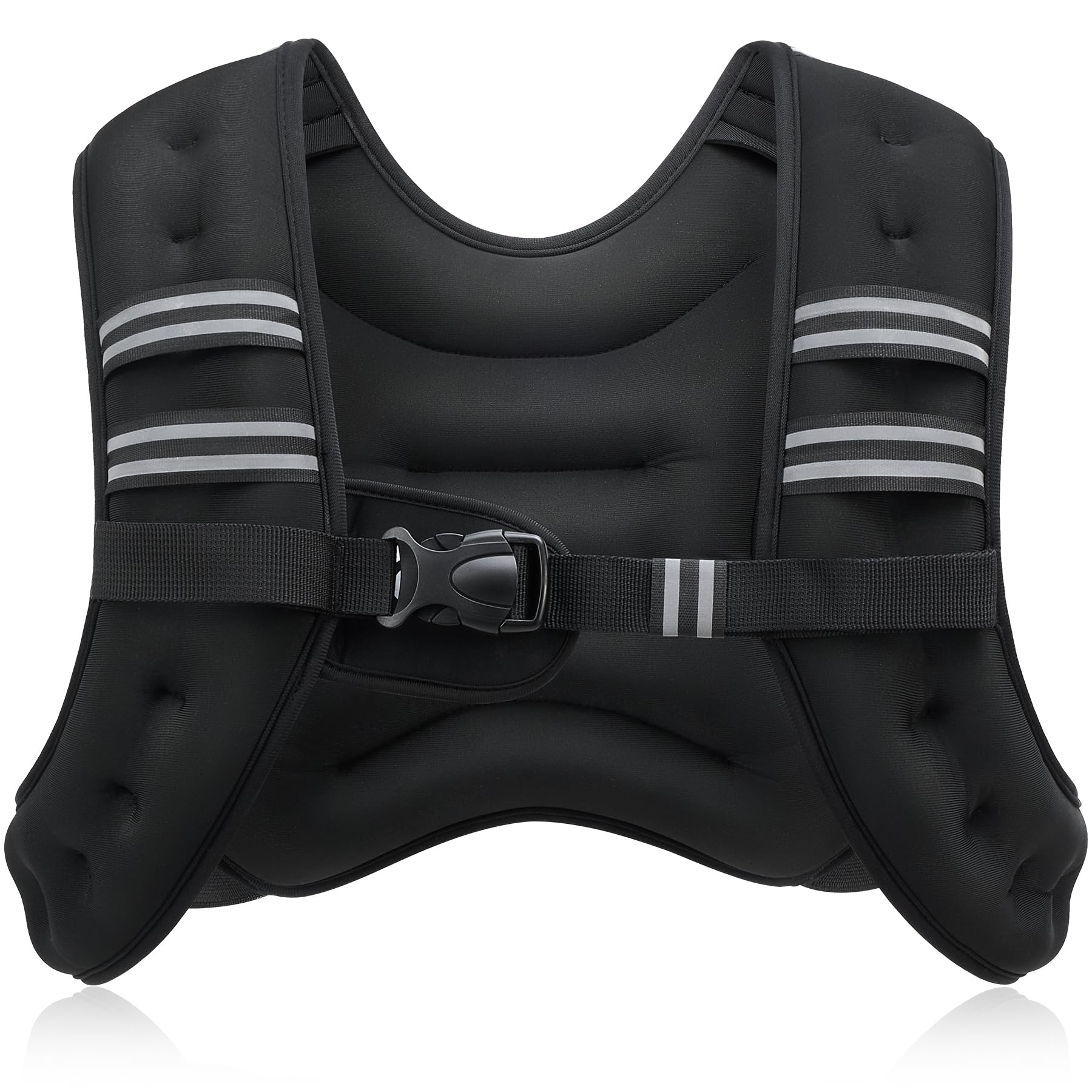 ZELUS Weighted Vest,5.4kg Weight Vest with Reflective Stripe for Workout, Strength Training, Running, Fitness, Muscle Building, Weight Loss,